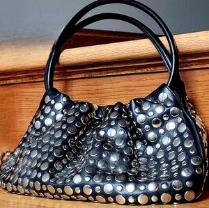 Studded Black Handbag By Nine West